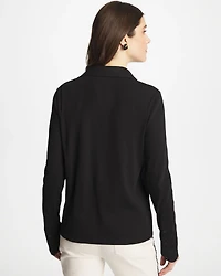 Collared Rib Mix Henley