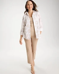 No Iron Stretch Stamped Shirt