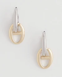Mixed Metal Link Earrings