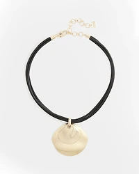 Gold Pendant On Cord