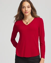 Touch of Cool™ V-Neck Layering Tee