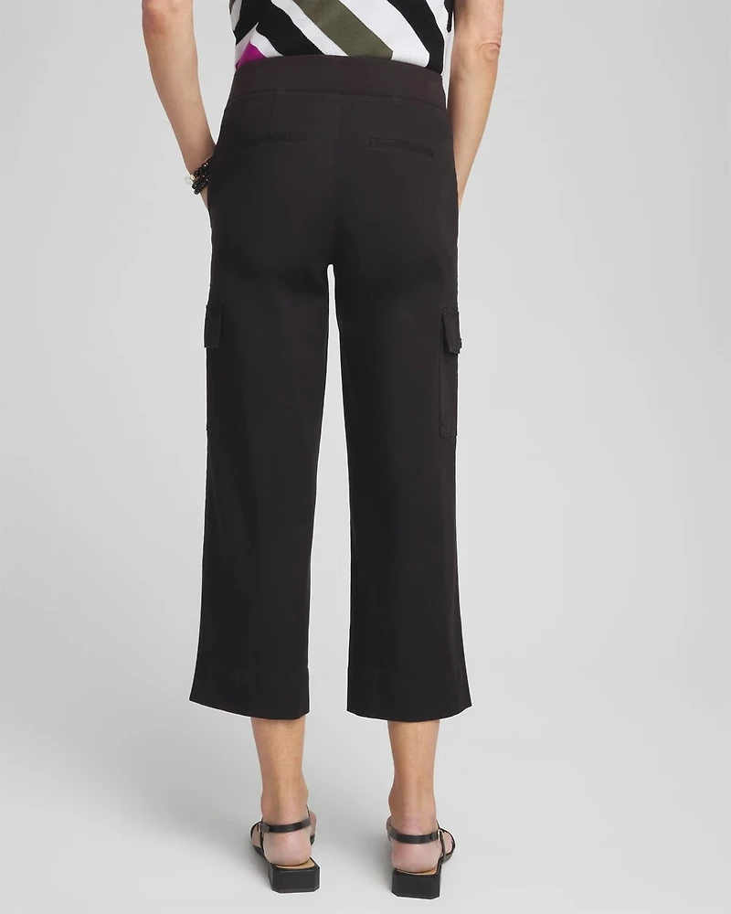 Cargo Straight Leg Cropped Pants