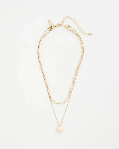 Goldtone Convertible Pendant Necklace