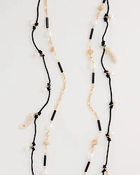Rope Beaded Multi-Strand Necklace