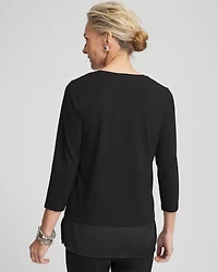 Caviar Satin Mix Tunic
