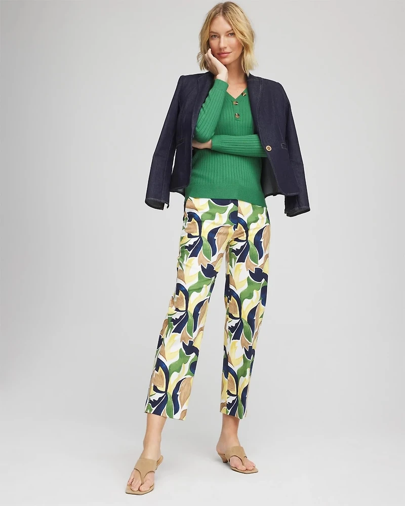 Emme Straight Mod Cropped Pants