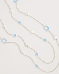 Sea Glass Inspired Charm Necklace