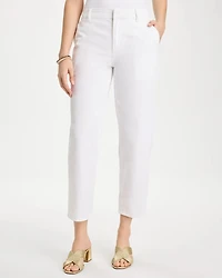 Relaxed Boyfriend Chino Crop Pants