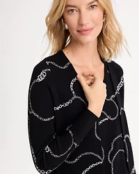 Ella Gilded Long-Sleeve Cardigan