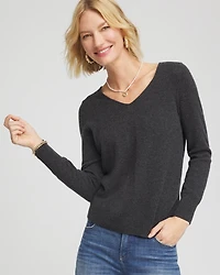 Relaxed V-Neck Cashmere Sweater
