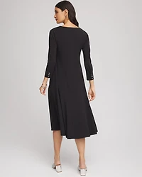 Ponte A-line Midi Dress
