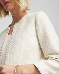 Pearl Trim Tweed Jacket