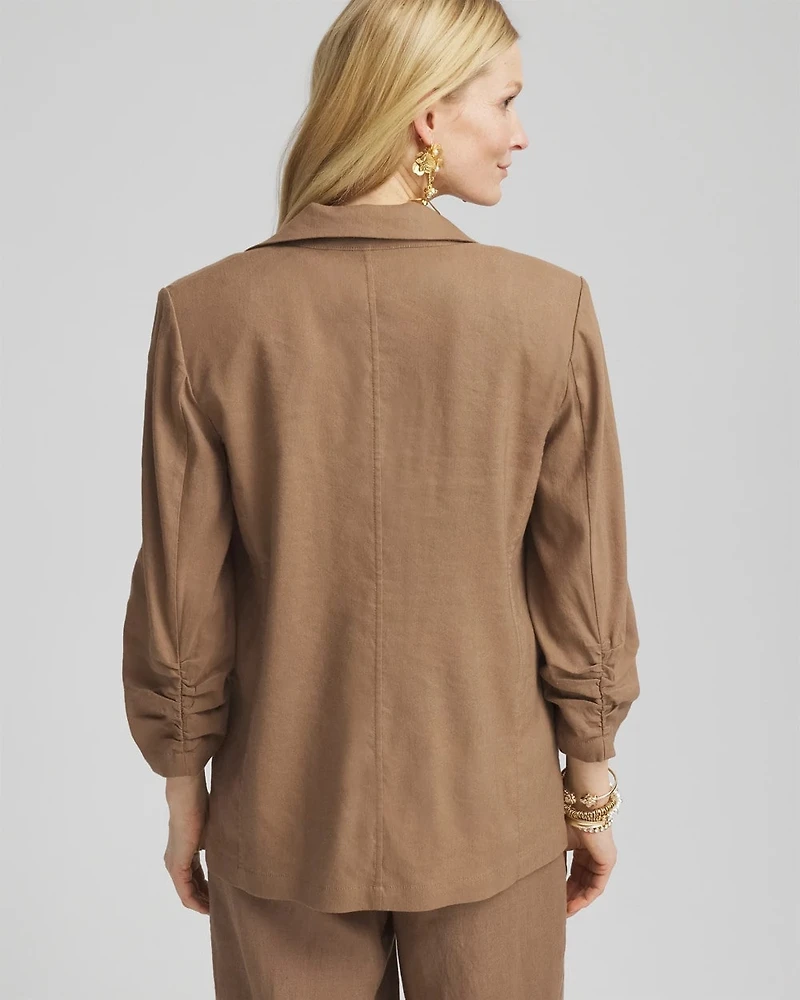 Linen Stretch Blazer