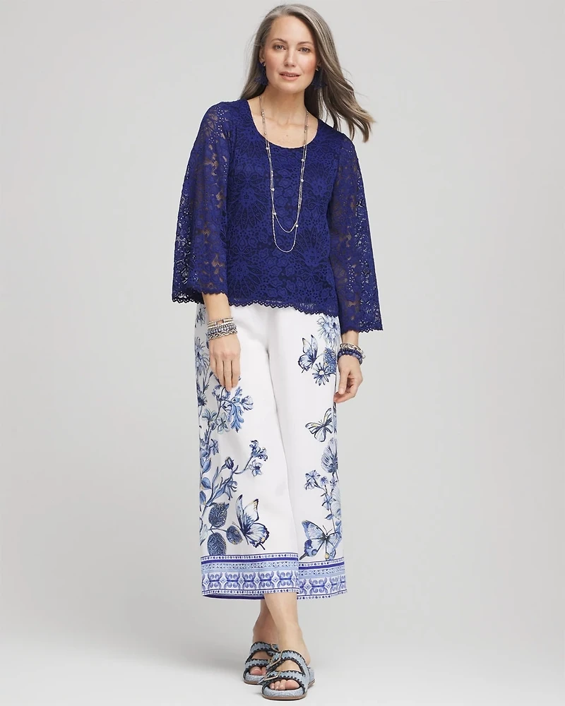 Scalloped Hem Lace Top