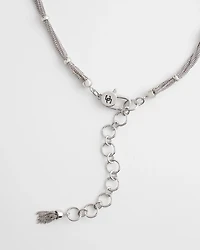 Silver Tone Single Strand Necklace