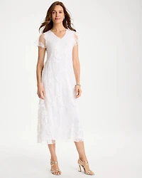 Knit Burnout Floral Dress