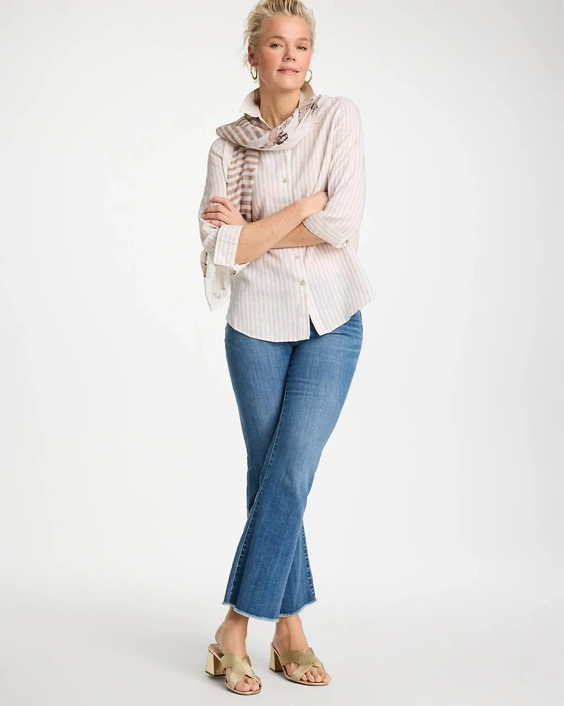 No Iron™ Striped Linen Shirt