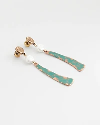 No Droop® Linear Drop Earrings