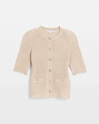 Metallic Lady Jacket Cardigan