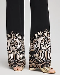 Travelers™ Wide-Leg Border Print Pants