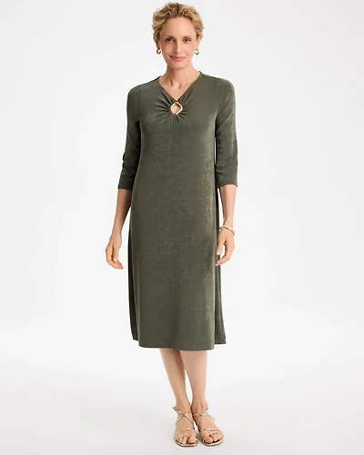 Travelers™ Hardware 3/4 Sleeve Dress