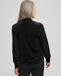 Art Deco Velvet Burnout Top