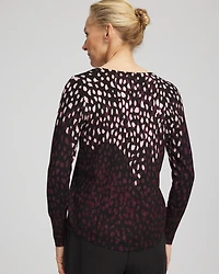 Ella Printed V-Neck Sweater