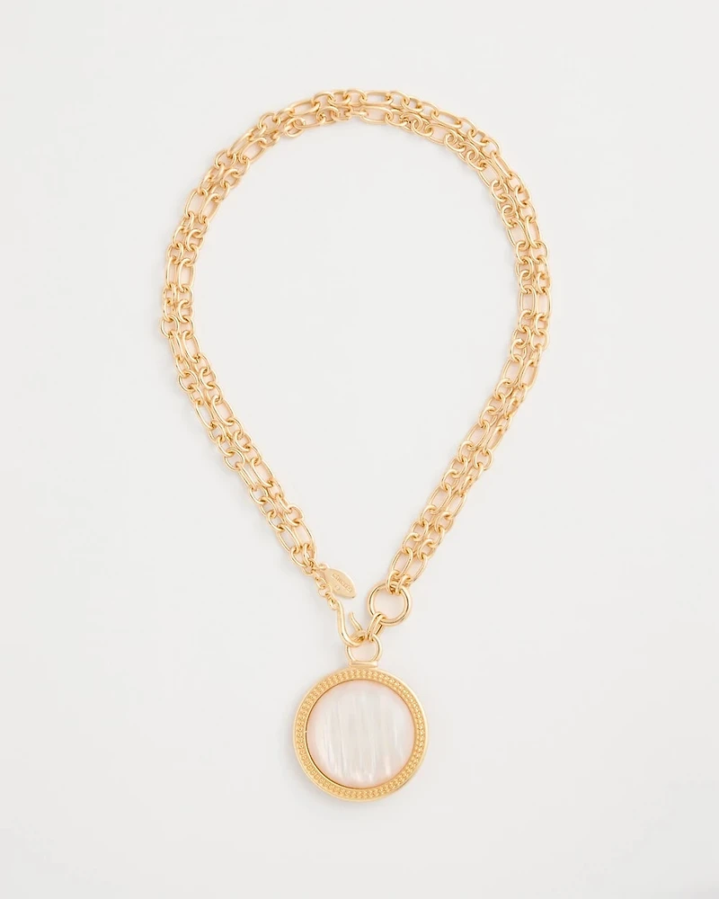 Reversible Swan Pendant Necklace