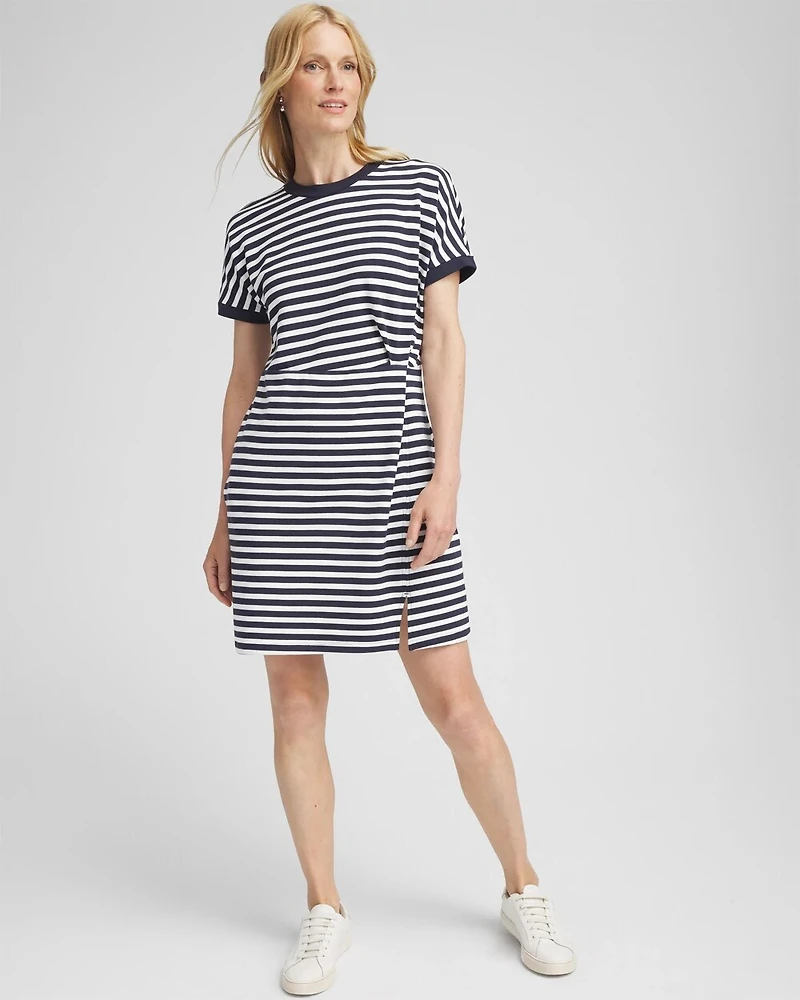 Zenergy® Stripe Twist Front Dress