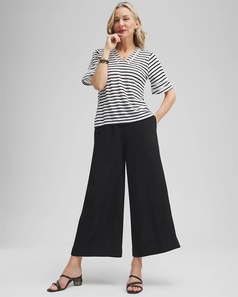 Linen Culotte Pants