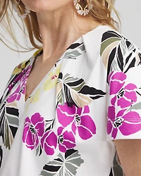 Floral Tuck Detail Tee