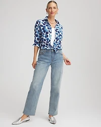 No Iron™ Printed Sateen Shirt