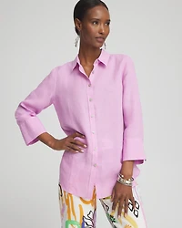 No Iron™ Linen 3/4 Sleeve Shirt