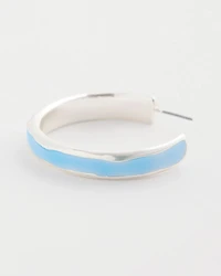 Sea Glass Inspired Hoop Earrings