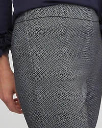 Brigitte Diamond Print Slim Ankle Pants