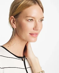 Diamond Shaped Linear Earrings