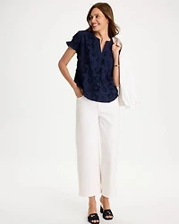 Cotton Embroidered Americana Star Blouse