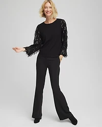 Fringe Sequins Pullover Sweater