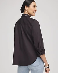 Stretch-Sateen Shirt