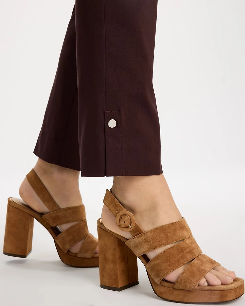 Brigitte™ Slim Button Hem Pants