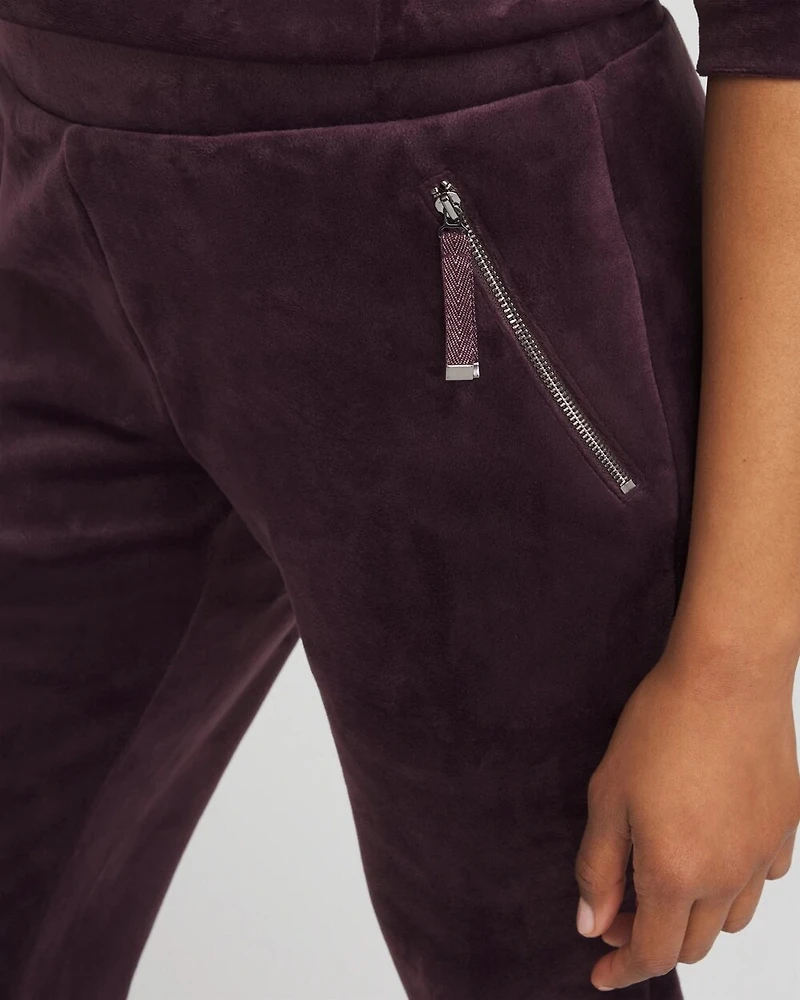 Zenergy® Velour Tapered Ankle Pants