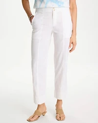 Relaxed Linen Crop Pant