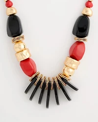 Chico's Originals Mixed-Media Bib Necklace