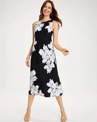 Travelers™ Knit Abstract Floral Swing Dress