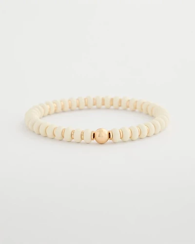 Neutral Round Stretch Bracelet