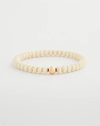 Neutral Round Stretch Bracelet