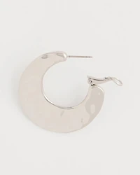Hammered Hoop Earrings