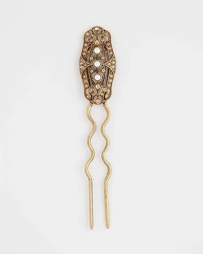 Art Deco Faux Pearl Hair Pin