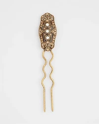 ​​Art Deco Faux Pearl Hair Pin