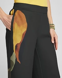 Soft Pull-On Print Wide Leg Pants